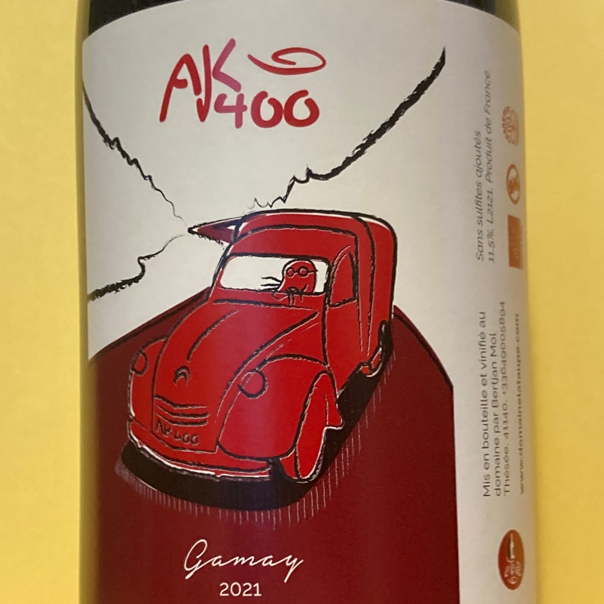 Domaine la Taupe, AK400 Vin de France 2021