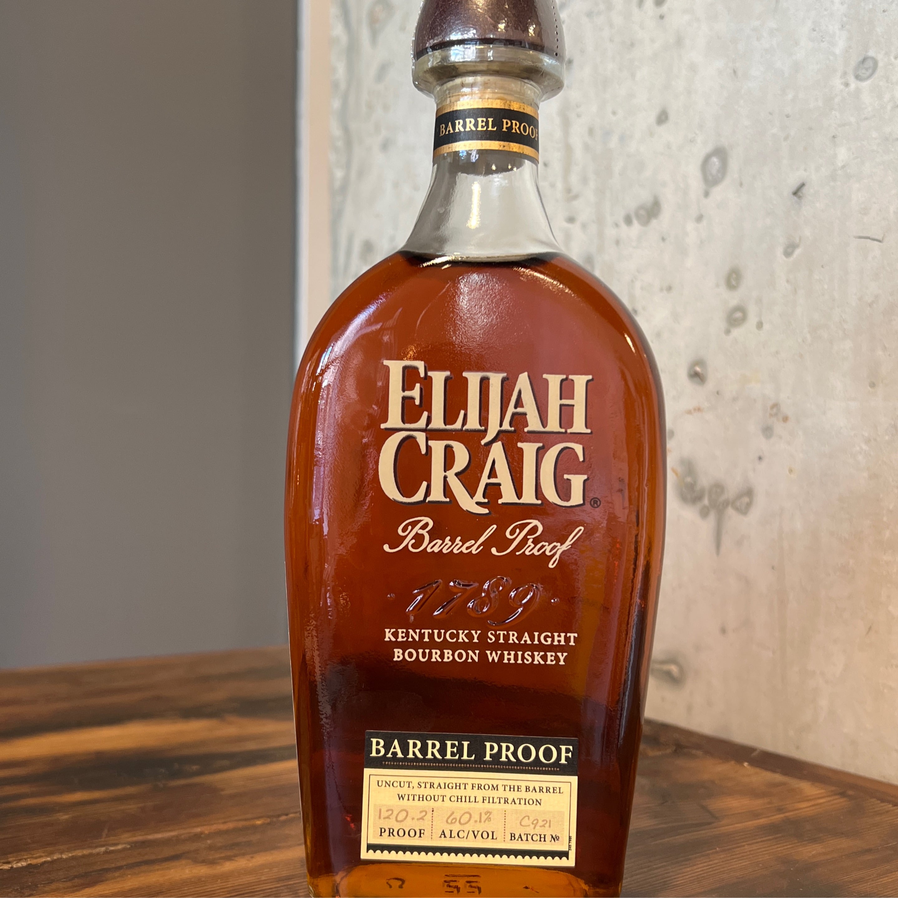 Elijah Craig, Kentucky Straight Bourbon Small Batch Barrel Proof