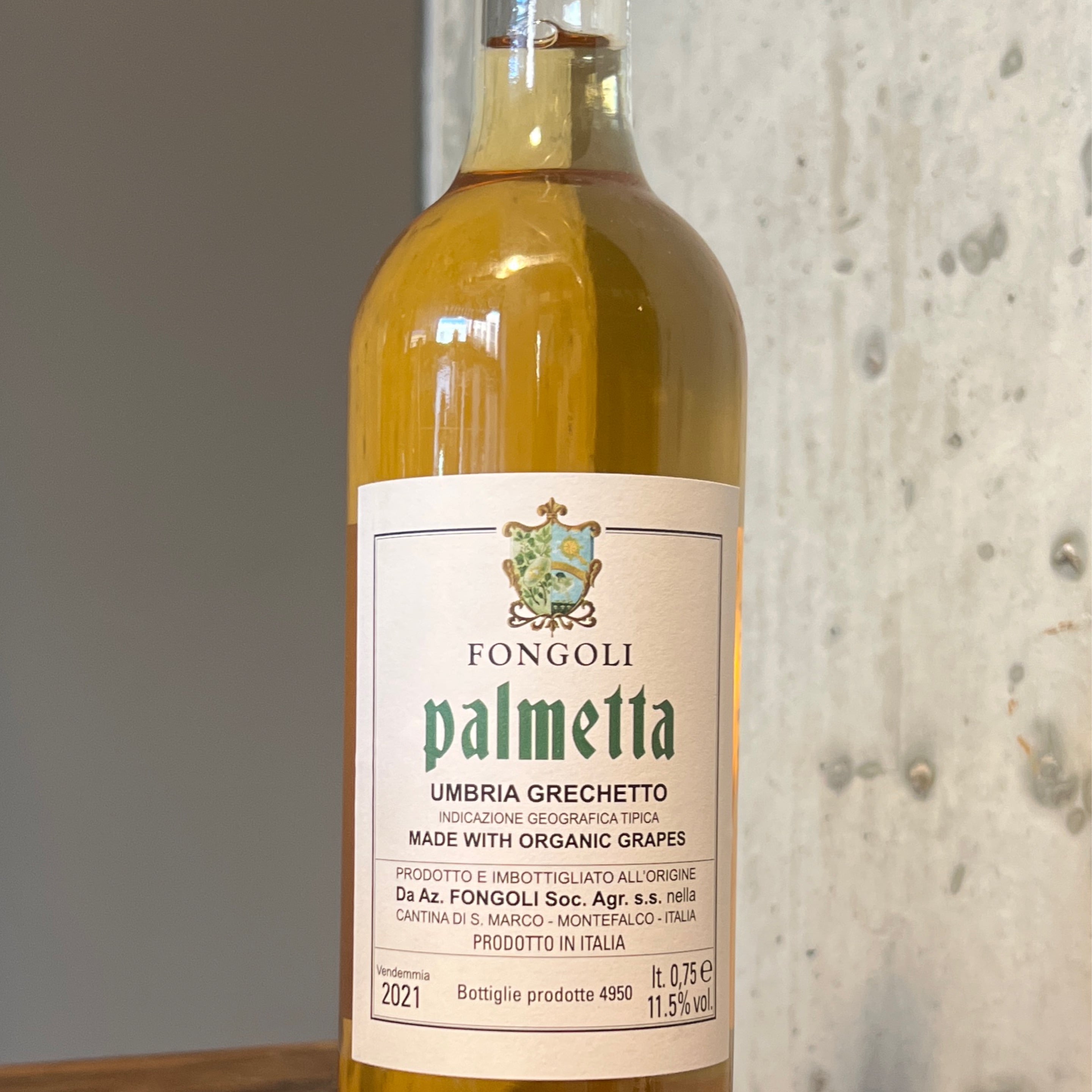 Fongoli, Grechetto Palmetta 2021
