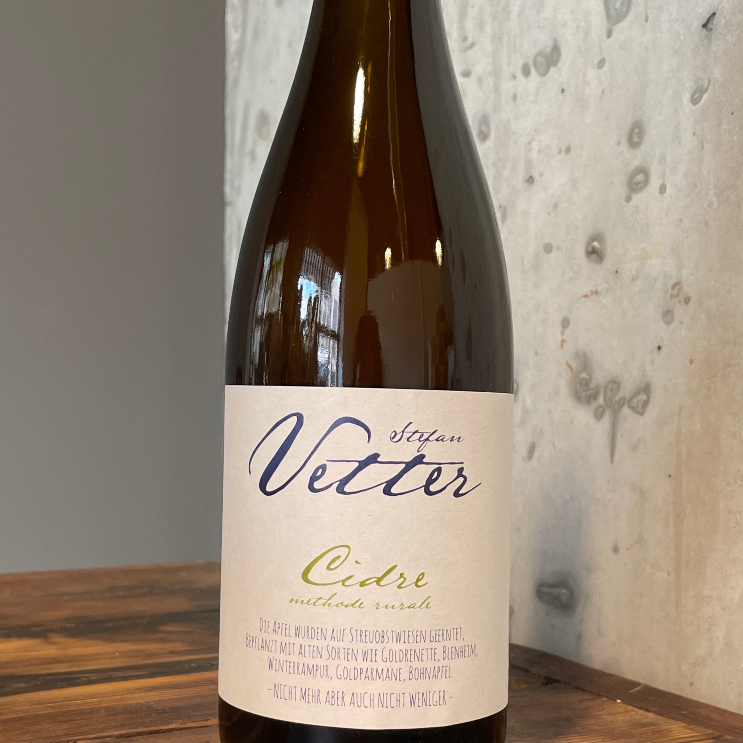 Stefan Vetter, Cidre (2019)