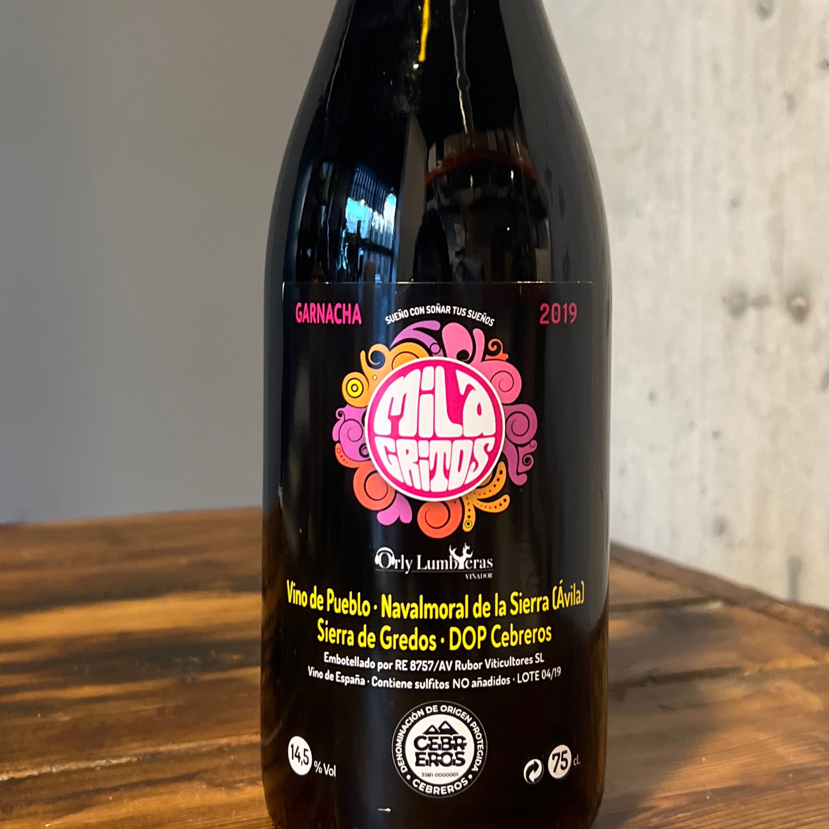 Orly Lumbreras, Vino de la Tierra de Castilla y León Milagritos Tinto 2019