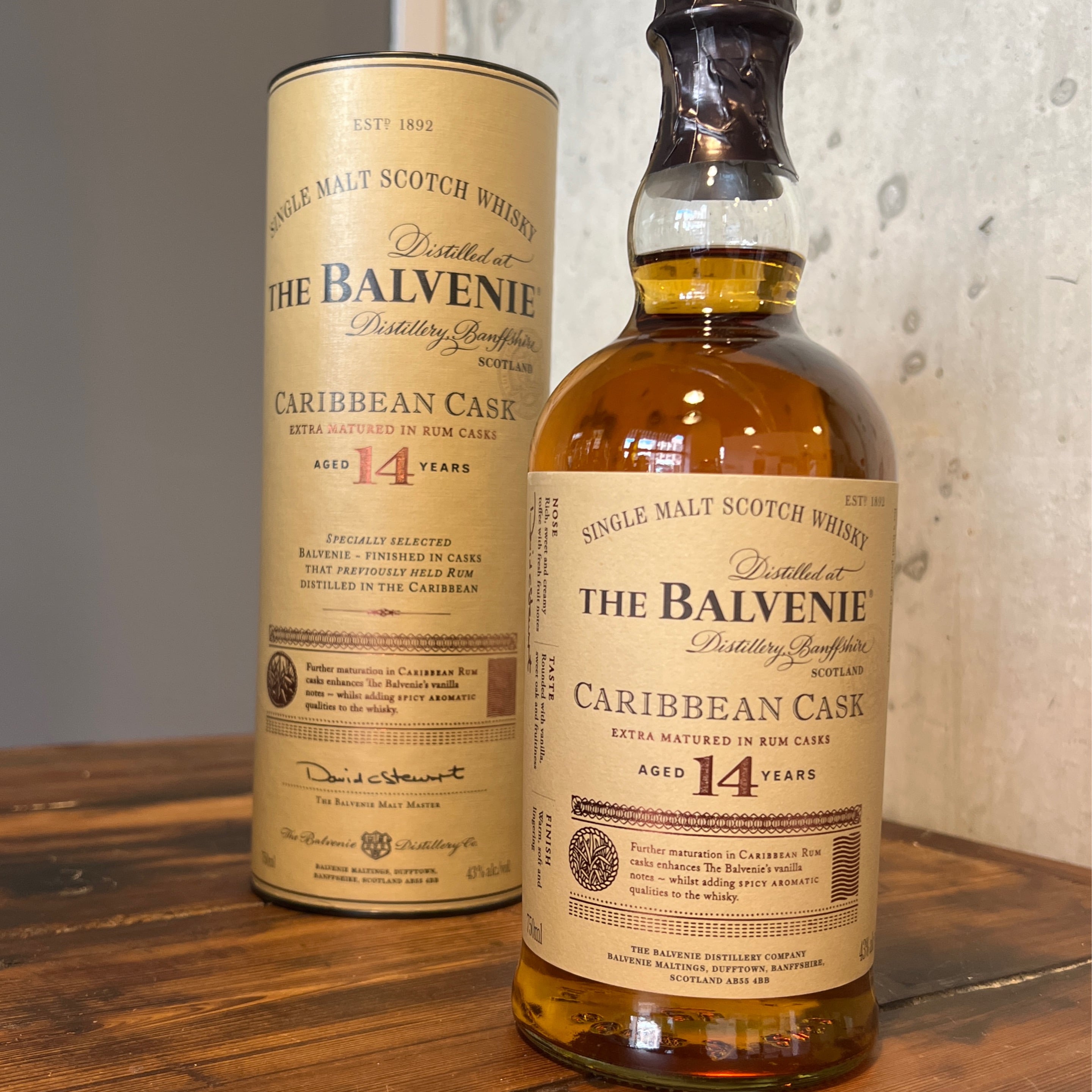 The Balvenie, 14 Years Old Caribbean Cask Single Malt Scotch Whisky