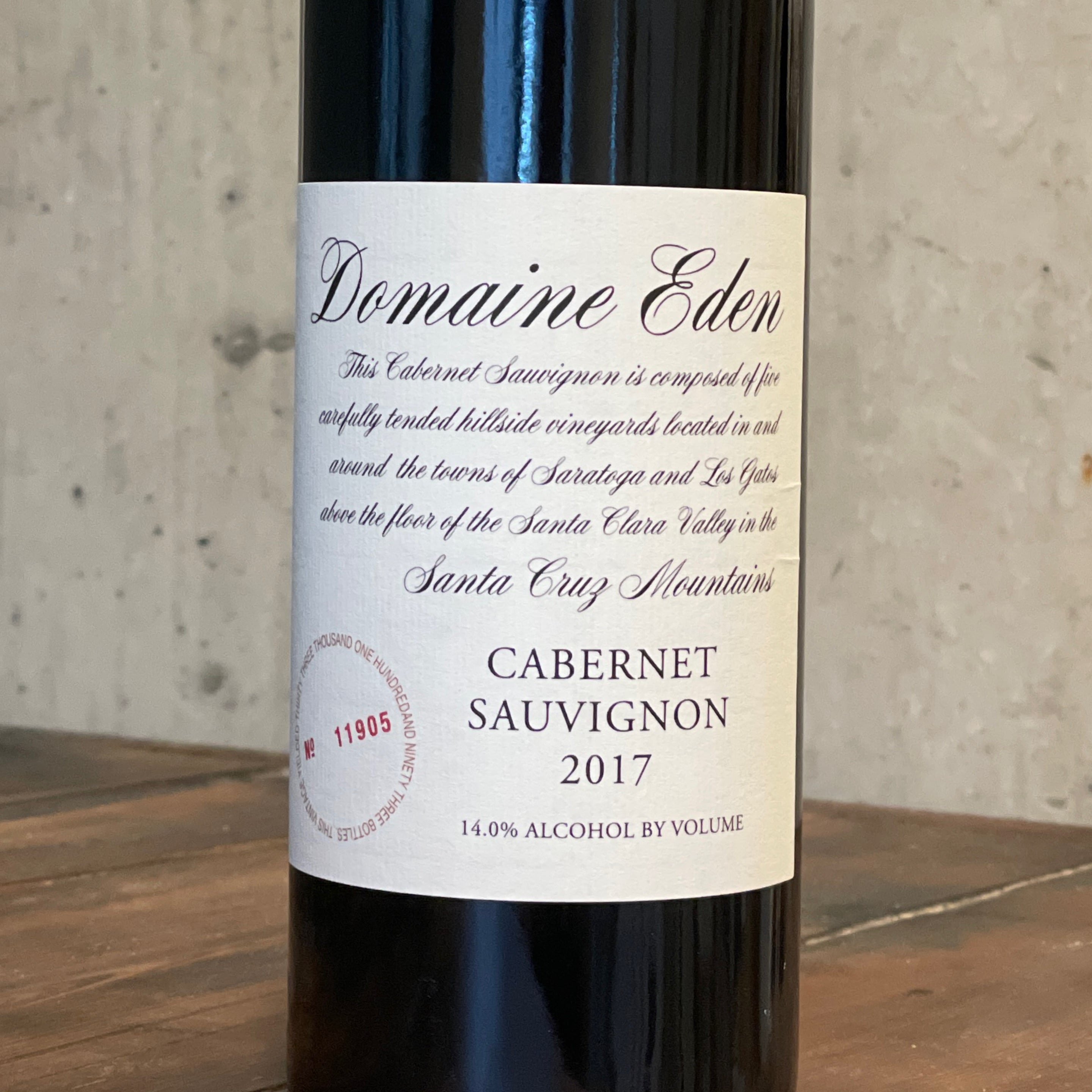 Domaine Eden, Santa Cruz Mountains Cabernet Sauvignon