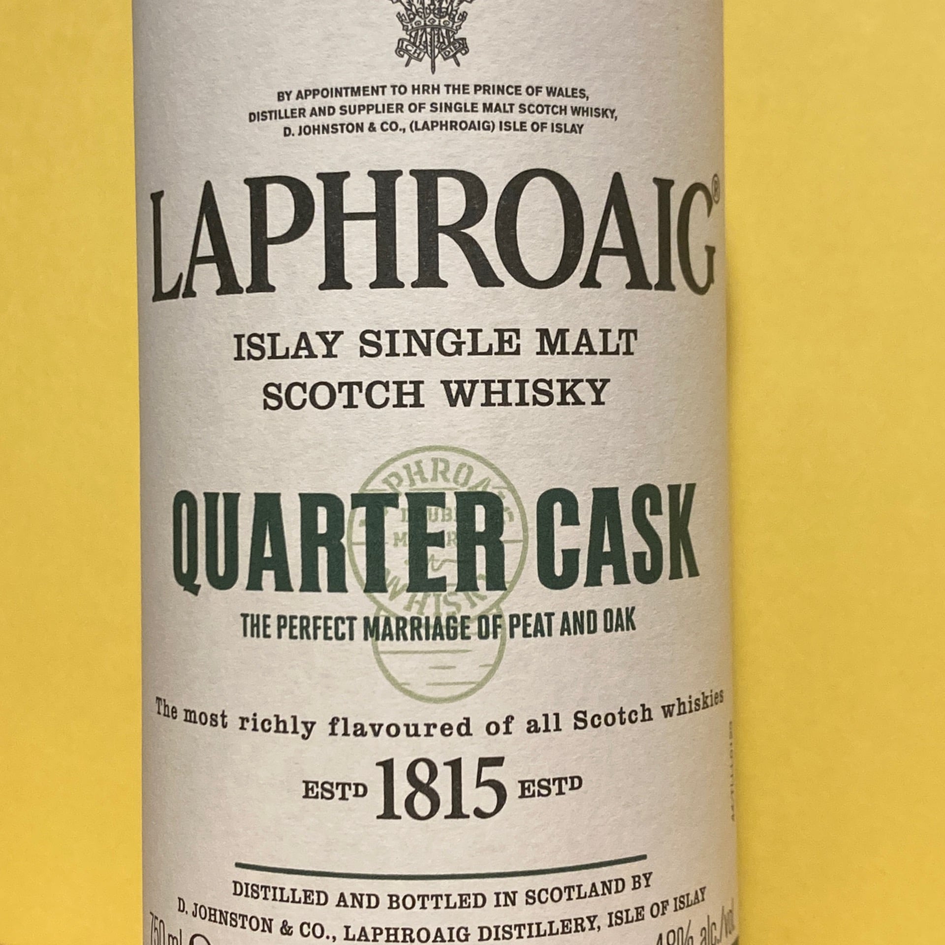 Laphroaig, Single Malt Scotch Whisky 'Quarter Cask'